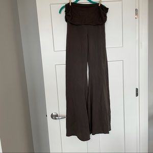 NWT Nightcap Planet Blue Fleece Flare Yoga Pants